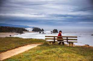 Nana at Bandon Beach-6850